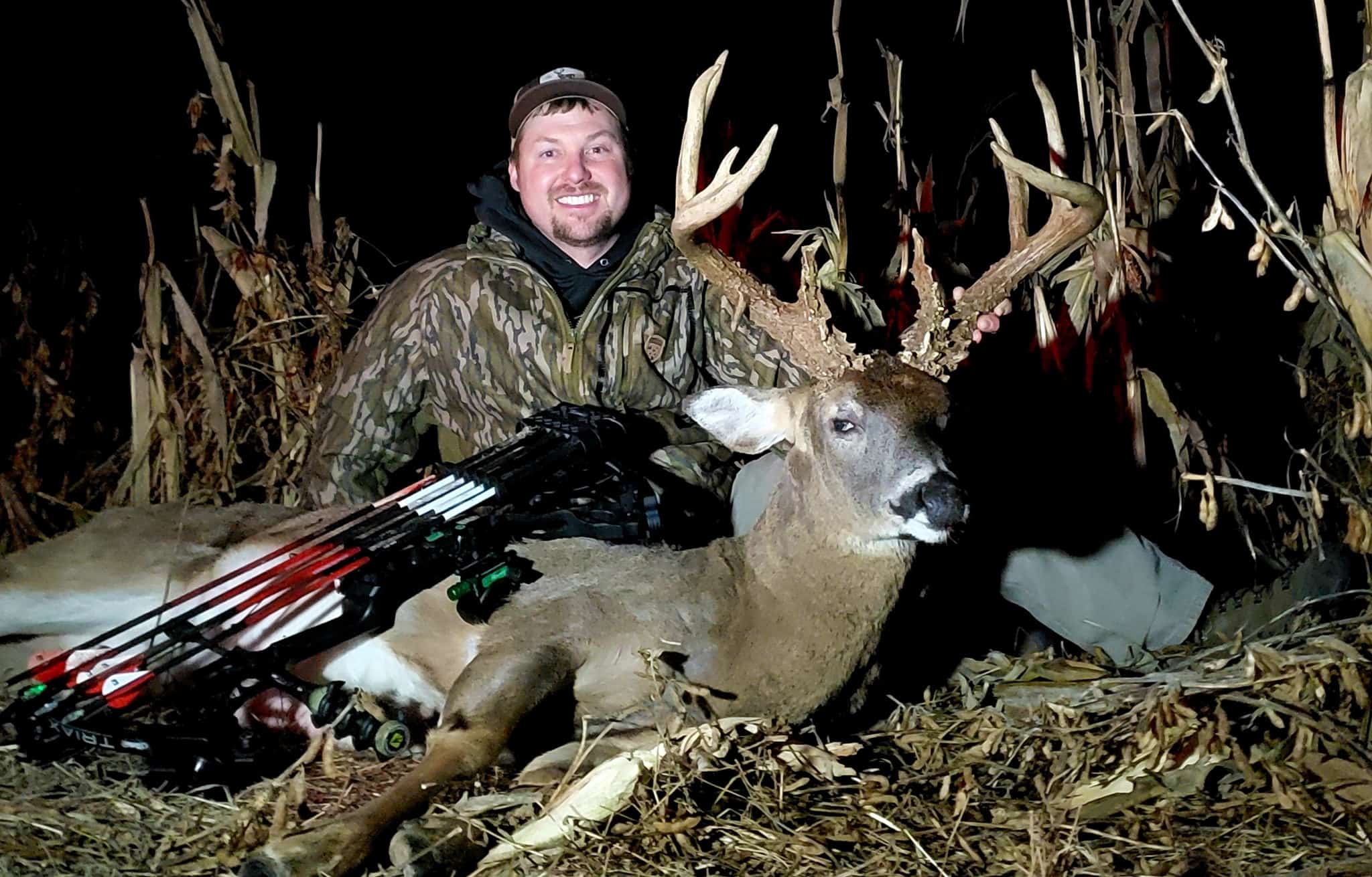 Late Season Timber Hunt Buck with 8 Inch Bases